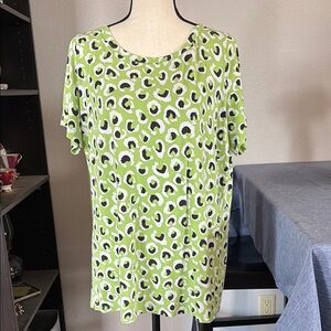 Jones New York Women’s Size 1X Patterned Tee